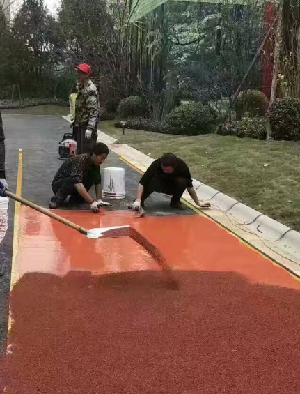 西双版纳彩色路面改色是提升路面美观性